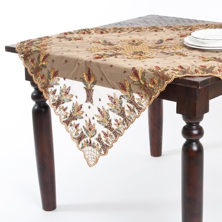Saro Lifestyle SARO Hand Beaded Design Table Accent Multi-color NTB01.M40S